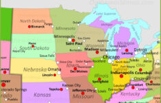 Map Of Midwestern United States – Ontheworldmap with Midwest States and Capitals Map Printable