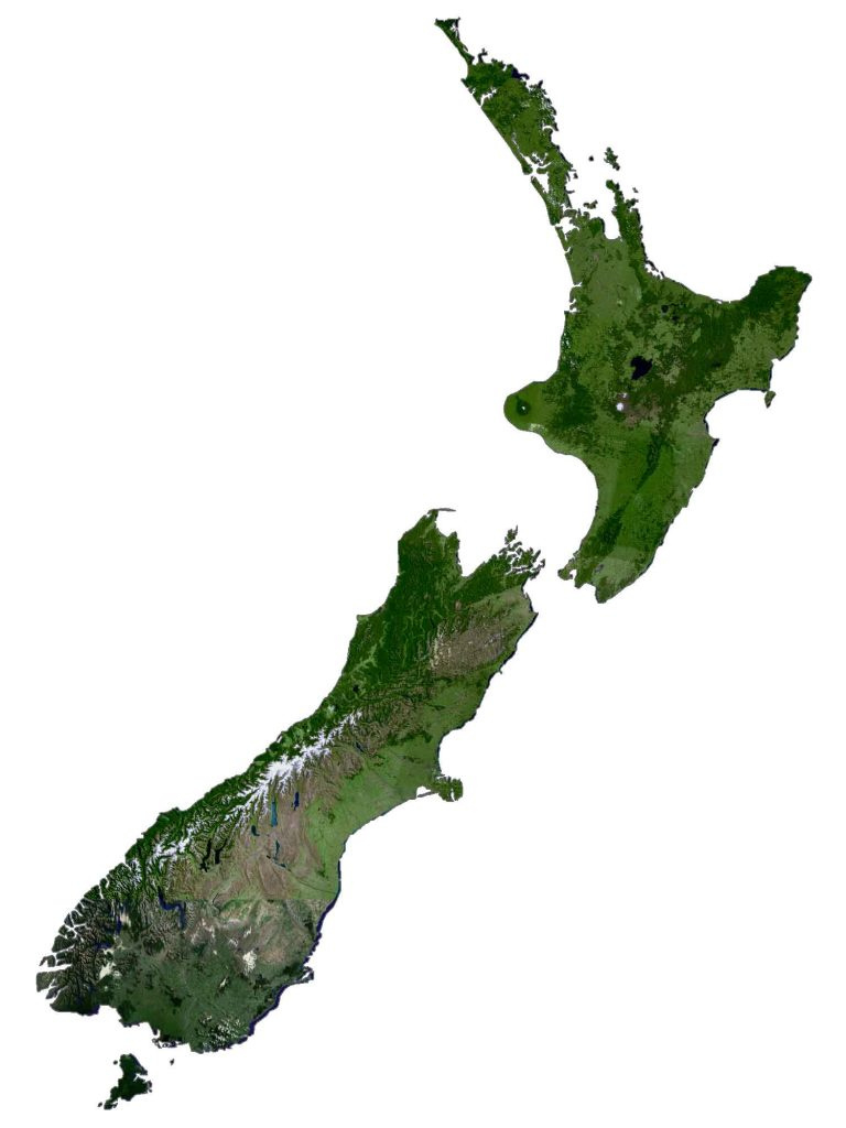 Map Of New Zealand - Cities And Roads - Gis Geography regarding Free Printable Map of New Zealand