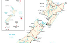 Map Of New Zealand - Cities And Roads - Gis Geography throughout Free Printable Map of New Zealand