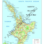 Map Of New Zealand North Island | Aunztravel In Printable Map Of North Island New Zealand