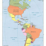 Map Of North And South America With Major Cities Intended For World Map South America And North America