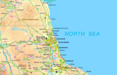 Map Of North East England - Ontheworldmap within Map Of North East England And Scotland