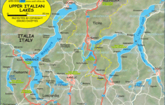 Map Of North Italian Lakes/Upper Italian Lakes (Region In Italy for Map of the Italian Lakes Region