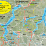Map Of North Italian Lakes/Upper Italian Lakes (Region In Italy Regarding Map Of Northern Italy Switzerland