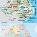 Map Of Northern Ireland Inside Travel Map Of Northern Ireland