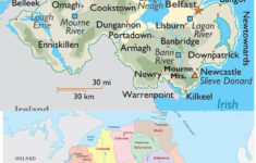 Map Of Northern Ireland inside Travel Map Of Northern Ireland