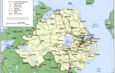 Map Of Northern Ireland – Nations Online Project with regard to Road Map of Northern Ireland