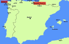 Map Of Northern Spain Coast - Northern Spain Resorts Map (Southern throughout Map Of North West Spain And Portugal