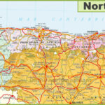 Map Of Northern Spain   Map Of Northern Spain With Cities For Map Of Northern Spain And Portugal