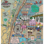 Map Of Ocean City, New Jersey, Ocnj, Beach Town, Nj Beaches Pertaining To Ocean City Boardwalk Map Printable
