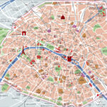 Map Of Paris Tourist Attractions, Sightseeing & Tourist Tour With Free Printable Tourist Map Of Paris