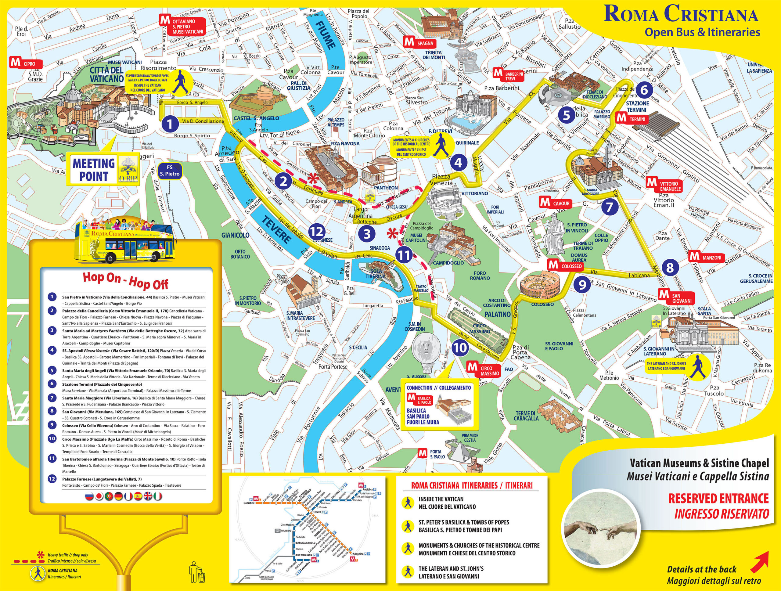 Map Of Rome Tourist Attractions, Sightseeing &amp;amp; Tourist Tour inside Pdf Printable Walking Map of Rome