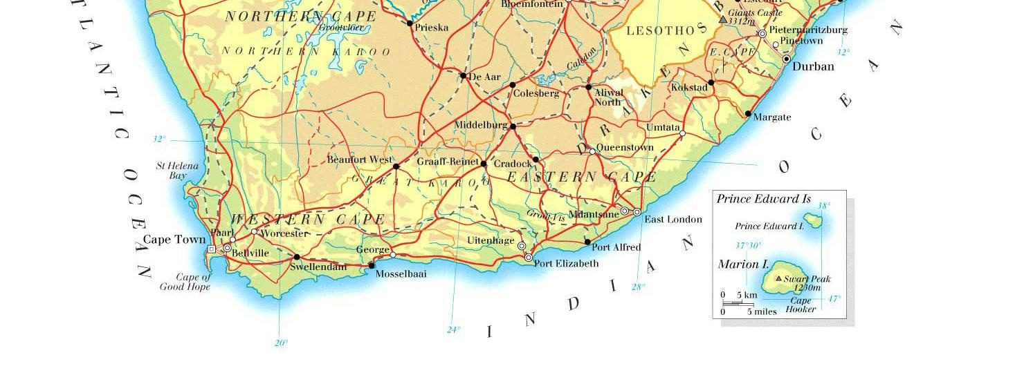 Map Of South Africa: Offline Map And Detailed Map Of South Africa within Free Printable Map Of South Africa