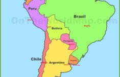 Map Of South America With Countries And Capitals – Ontheworldmap for Map of North and South America Countries and Capitals