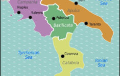 Map Of Southern Italy - Map Of Southern Italy With Cities for Bari on Map of Italy