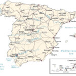 Map Of Spain   Cities And Roads   Gis Geography With Map Of Spain And Portugal With Major Cities