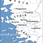 Map Of The 7 Churches Of Revelation (Asia Minor)   Bible History Intended For Printable Map Of The Seven Churches Of Revelation