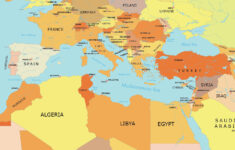 Map Of The Mediterranean Sea - Gis Geography pertaining to Map Of Spain France Italy And Greece