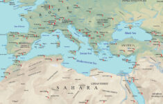 Map Of The Mediterranean Sea - Gis Geography with regard to Printable Map of Mediterranean Sea