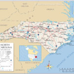 Map Of The State Of North Carolina, Usa   Nations Online Project With Printable North Carolina Map With Cities And Towns