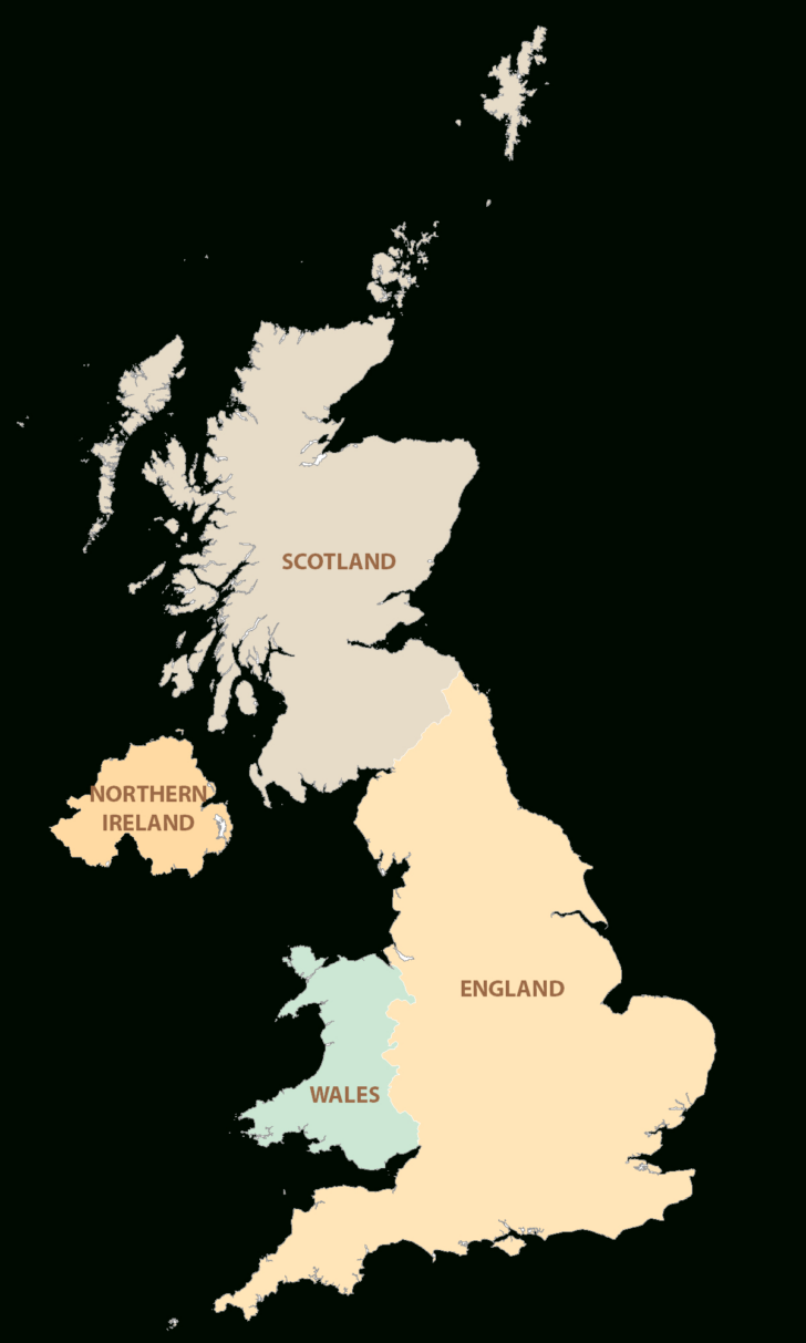 Map of England Ireland Scotland Wales and France