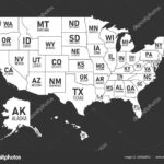 Map Of United States Of America With State Names And Abbreviations With Free Printable Us Map With State Abbreviations