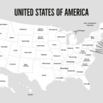 Map Of Usa Map With States, Black And White Usa Map With 50 States Within Printable Us Map With States Labeled