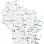 Map Of Wisconsin   Cities And Roads   Gis Geography Regarding Map Of Northern Wisconsin