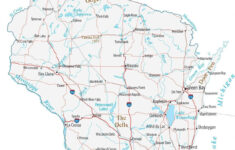 Map Of Wisconsin – Cities And Roads – Gis Geography regarding Map Of Northern Wisconsin