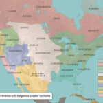 Map: Pre Columbian North America With Indigenous Territories In Map Of Native American Tribes North And South America