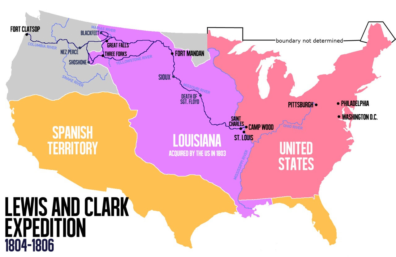 Mapping The Lewis And Clark Expedition In Your Classroom - Maps within Lewis And Clark Expedition Map Printable