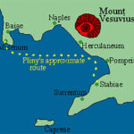 Maps Bay Of Naples For Pompeii On The Map Of Italy