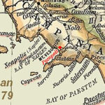 Maps Bay Of Naples With Pompeii On Map Of Italy