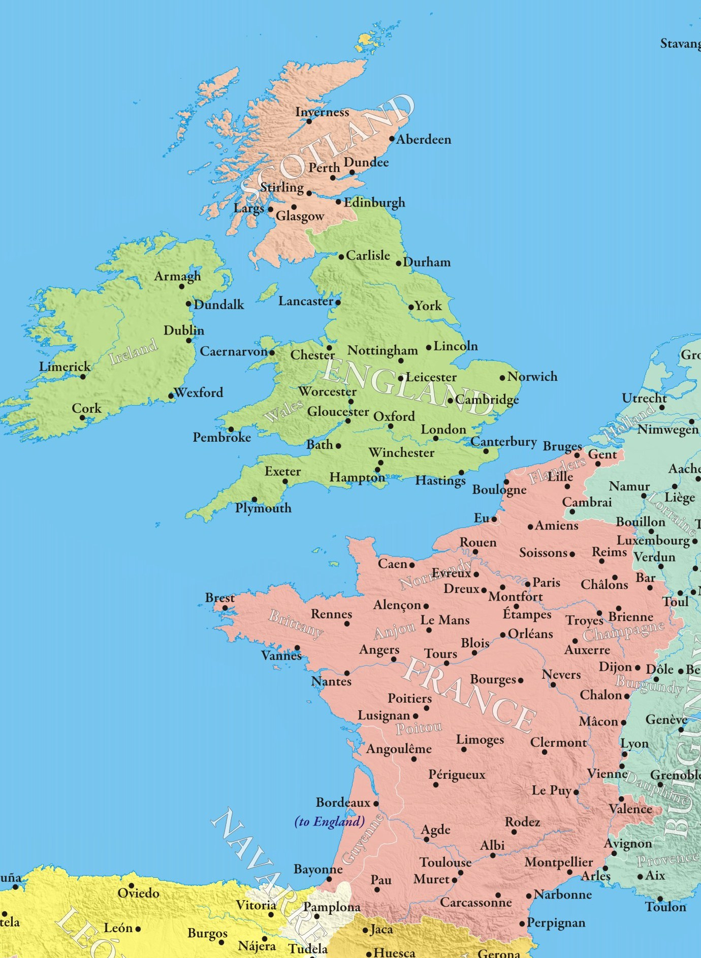 Maps - Leroy-Quebec for Map of France England and Scotland