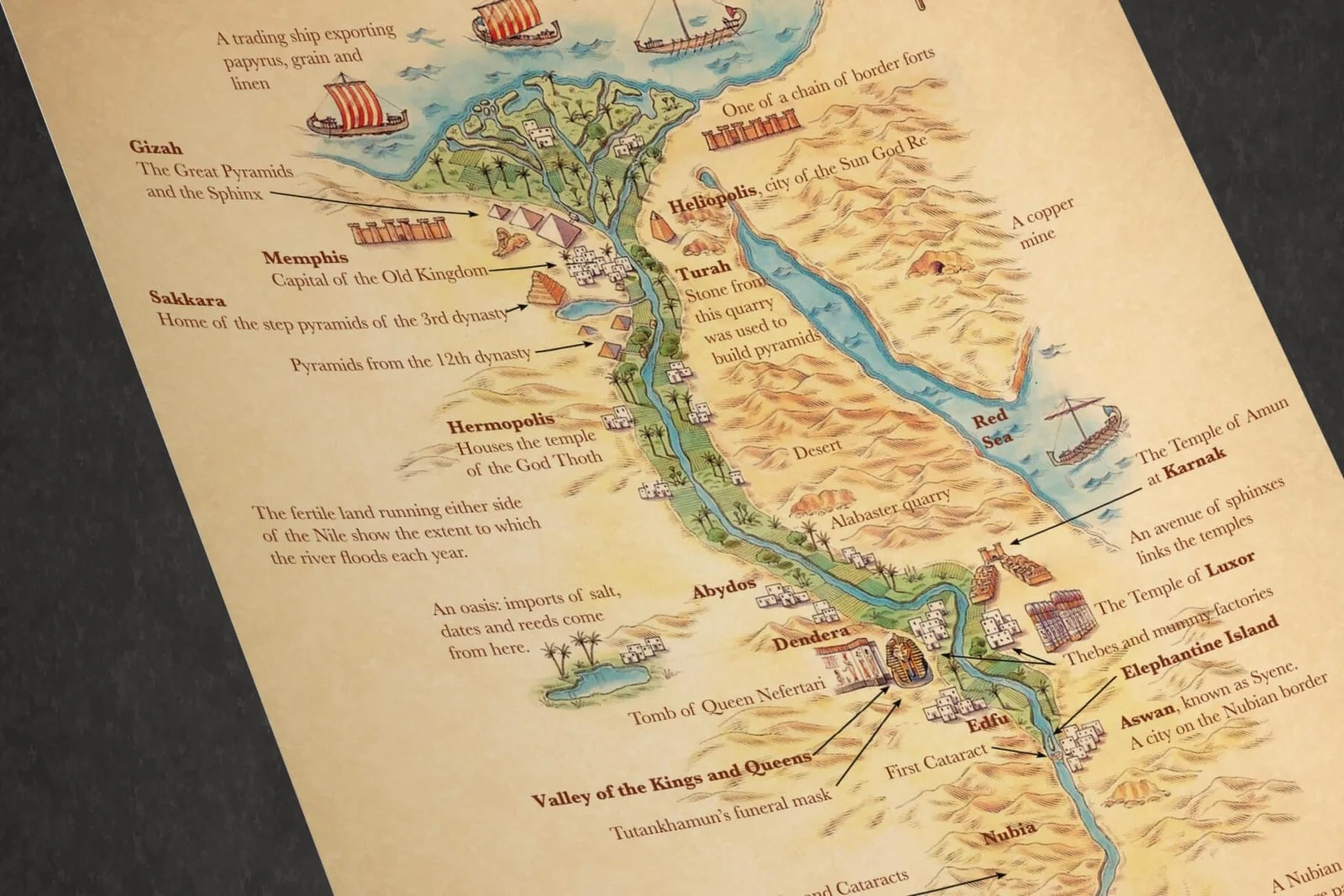 Maps Of Egypt - Paperzip within Free Printable Map of Ancient Egypt