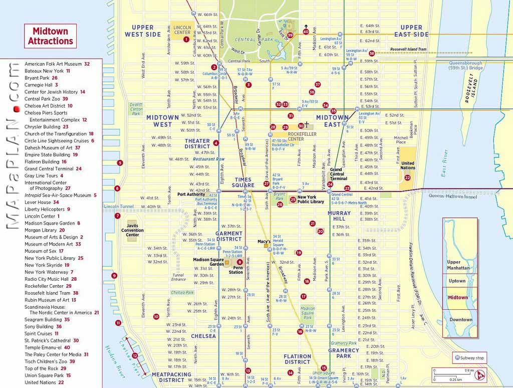 Maps Of New York Top Tourist Attractions - Free, Printable intended for Free Printable Walking Map Of New York City