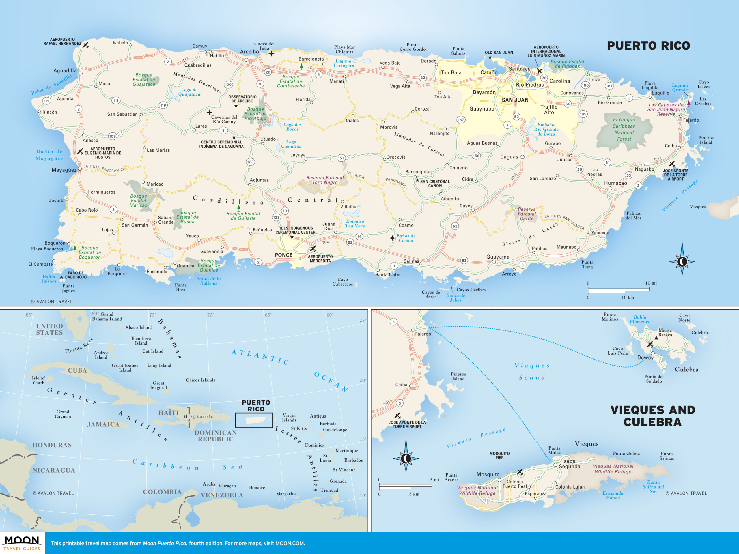 Maps Of Puerto Rico | Moon Travel Guides with regard to Free Printable Map Of Puerto Rico