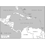 Maps Of The Americas, Page 2 With Free Black And White Map Of Caribbean Islands