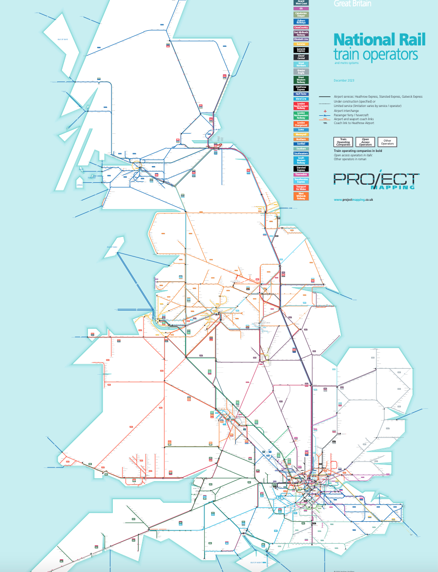 Maps Of The National Rail Network | National Rail intended for Train Map of England and Scotland