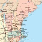Maps Of The New England States Intended For New England Road Map Printable