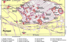 Maps Of The Pompeii Archaeological Site And The Modern City Of with regard to Map of Italy with Cities Pompeii