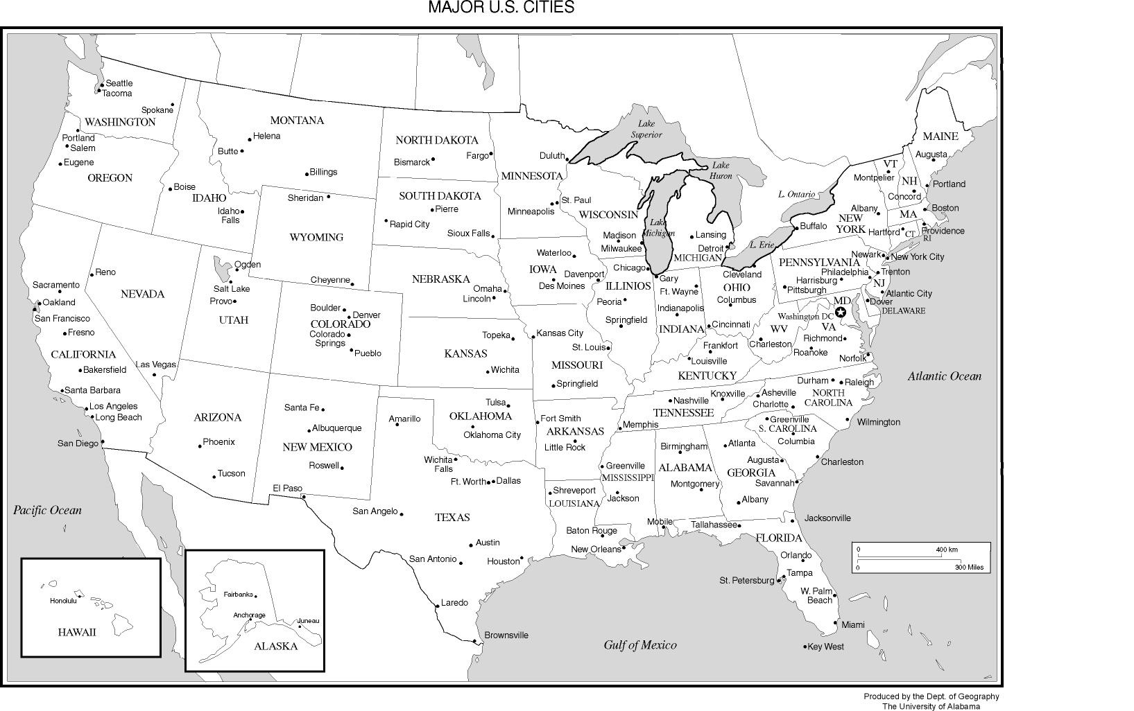 Maps Of The United States inside Free Printable Us Map With Cities And States