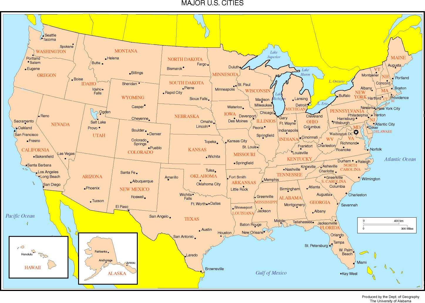 Maps Of The United States within Pdf States And Capitals Map Printable