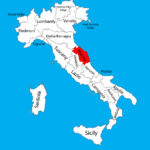 Marche Italy Province Map Silhouette Royalty Free Vector Inside Map Of Italy Marche Region