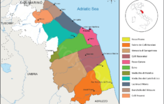 Marches Map Of Vineyards Wine Regions within Map of Italy Marche Region