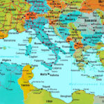 Mediterranean Countries Map   Ontheworldmap Regarding Printable Map Of Mediterranean Sea