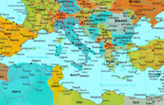 Mediterranean Countries Map - Ontheworldmap regarding Printable Map Of Mediterranean Sea