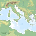 Mediterranean Map In Printable Blank Map Of Mediterranean