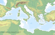 Mediterranean Map in Printable Blank Map of Mediterranean
