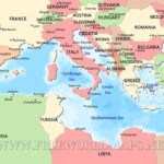 Mediterranean Map Inside Printable Map Of Mediterranean Sea